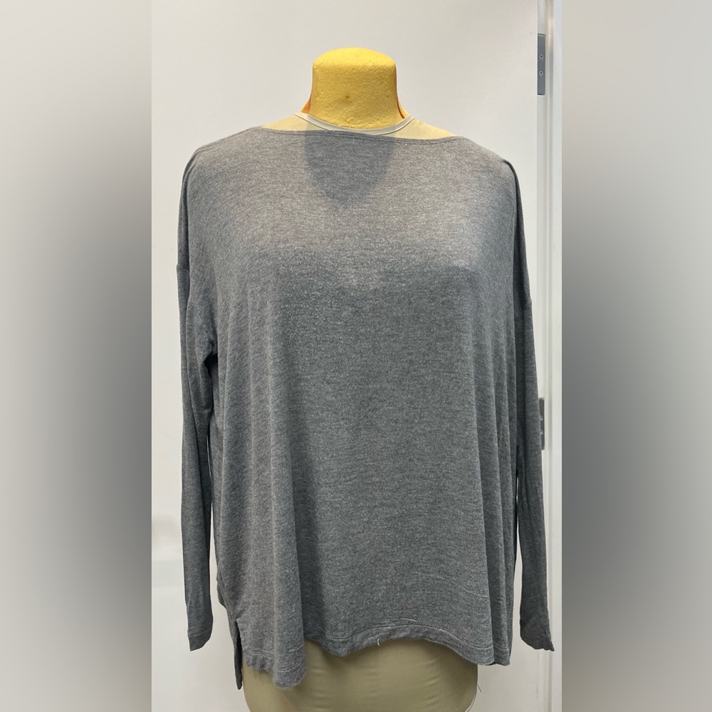 BCBGMaxAzria Gray Crewneck Sweater